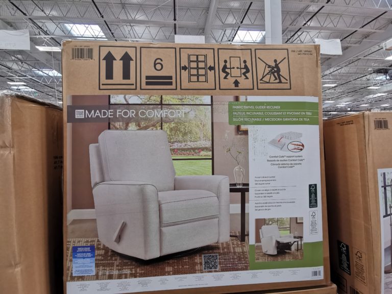 Costco1695461TrueInnovationsPaxleyFabricSwivelGliderRecliner1